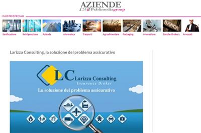 Larizza sul portale Aziende 24